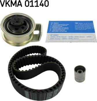 SKF VKMA 01140 - Комплект ангренажен ремък vvparts.bg