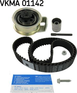 SKF VKMA 01142 - Комплект ангренажен ремък vvparts.bg