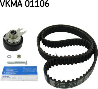 SKF VKMA 01106 - Комплект ангренажен ремък vvparts.bg
