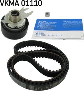SKF VKMA 01110 - Комплект ангренажен ремък vvparts.bg