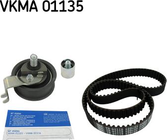 SKF VKMA 01135 - Комплект ангренажен ремък vvparts.bg