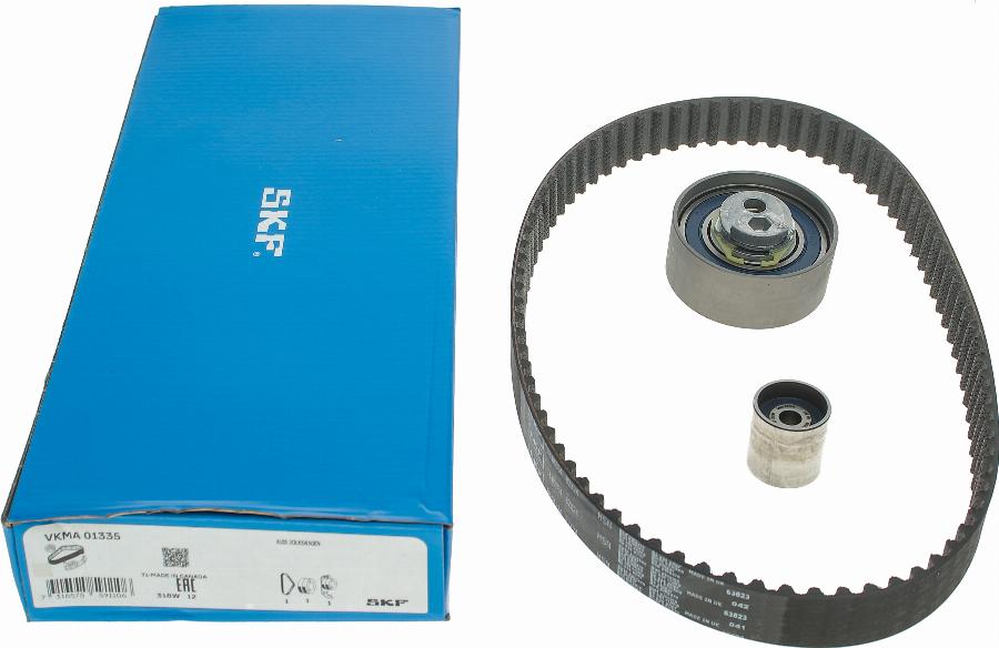 SKF VKMA 01335 - Комплект ангренажен ремък vvparts.bg