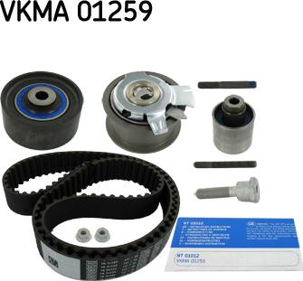 SKF VKMA 01259 - Комплект ангренажен ремък vvparts.bg