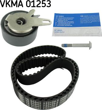 SKF VKMA 01253 - Комплект ангренажен ремък vvparts.bg