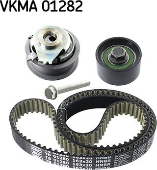 SKF VKMA 01282 - Комплект ангренажен ремък vvparts.bg