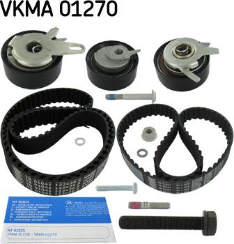 SKF VKMA 01270 - Комплект ангренажен ремък vvparts.bg