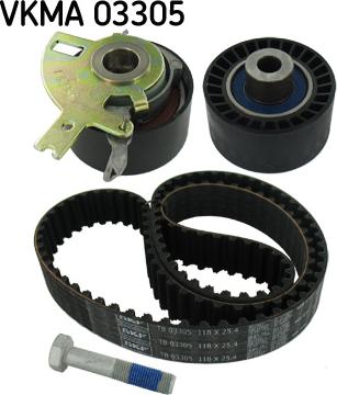 SKF VKMA 03305 - Комплект ангренажен ремък vvparts.bg