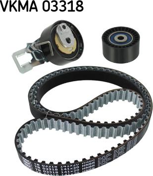 SKF VKMA 03318 - Комплект ангренажен ремък vvparts.bg