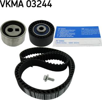 SKF VKMA 03244 - Комплект ангренажен ремък vvparts.bg