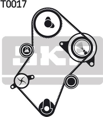 SKF VKMA 03244 - Комплект ангренажен ремък vvparts.bg