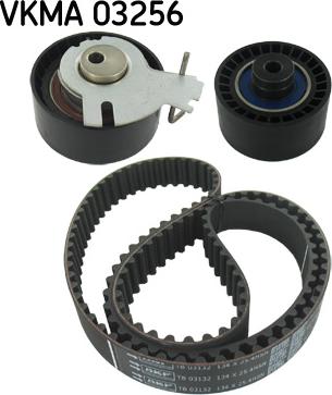 SKF VKMA 03256 - Комплект ангренажен ремък vvparts.bg