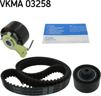 SKF VKMA 03258 - Комплект ангренажен ремък vvparts.bg