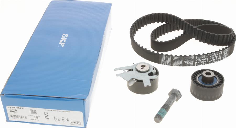 SKF VKMA 03257 - Комплект ангренажен ремък vvparts.bg