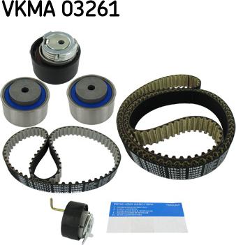 SKF VKMA 03261 - Комплект ангренажен ремък vvparts.bg