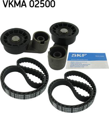 SKF VKMA 02500 - Комплект ангренажен ремък vvparts.bg