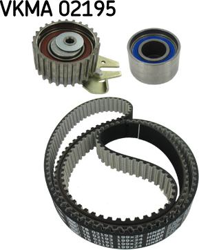 SKF VKMA 02195 - Комплект ангренажен ремък vvparts.bg