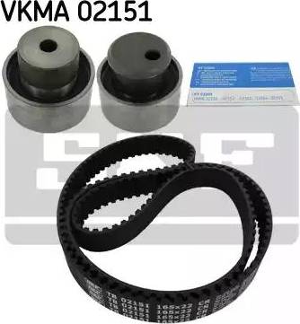 SKF VKMA 02151 - Комплект ангренажен ремък vvparts.bg