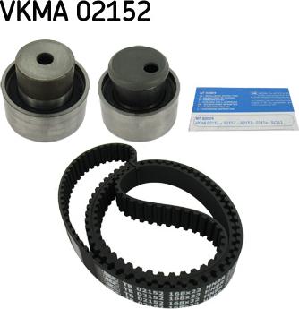 SKF VKMA 02152 - Комплект ангренажен ремък vvparts.bg