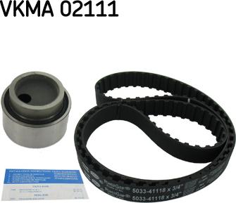SKF VKMA 02111 - Комплект ангренажен ремък vvparts.bg