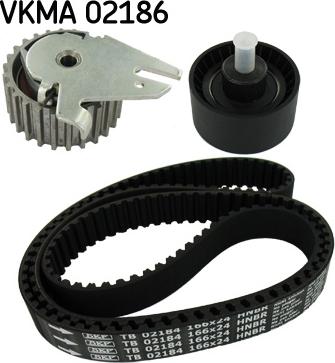 SKF VKMA 02186 - Комплект ангренажен ремък vvparts.bg