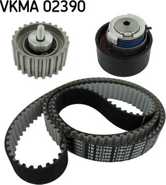 SKF VKMA 02390 - Комплект ангренажен ремък vvparts.bg