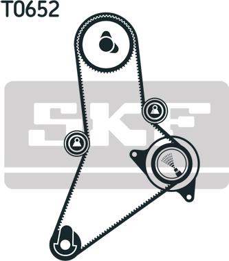 SKF VKMA 02383 - Комплект ангренажен ремък vvparts.bg