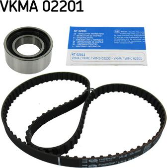SKF VKMA 02201 - Комплект ангренажен ремък vvparts.bg