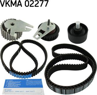 SKF VKMA 02277 - Комплект ангренажен ремък vvparts.bg