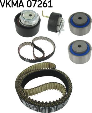 SKF VKMA 07261 - Комплект ангренажен ремък vvparts.bg