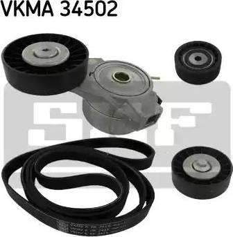 SKF VKMA 34502 - Комплект пистов ремък vvparts.bg