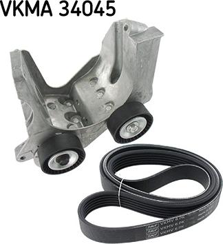 SKF VKMA 34045 - Комплект пистов ремък vvparts.bg