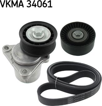 SKF VKMA 34061 - Комплект пистов ремък vvparts.bg