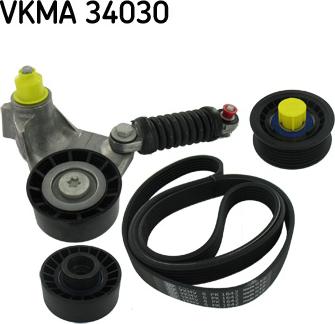 SKF VKMA 34030 - Комплект пистов ремък vvparts.bg