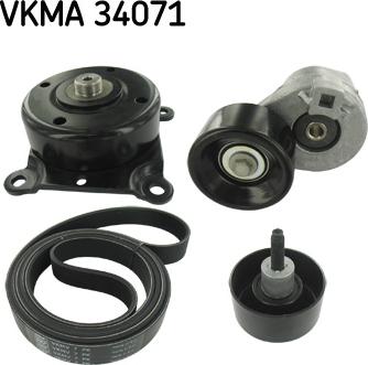 SKF VKMA 34071 - Комплект пистов ремък vvparts.bg