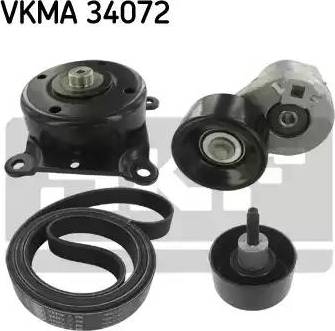 SKF VKMA 34072 - Комплект пистов ремък vvparts.bg