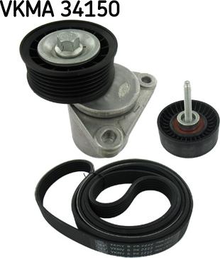 SKF VKMA 34150 - Комплект пистов ремък vvparts.bg