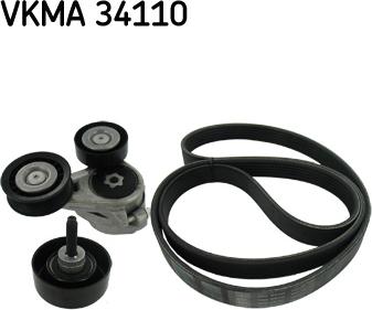 SKF VKMA 34110 - Комплект пистов ремък vvparts.bg