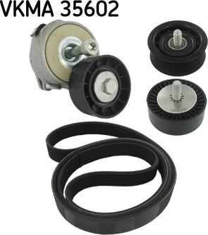 SKF VKMA 35602 - Комплект пистов ремък vvparts.bg