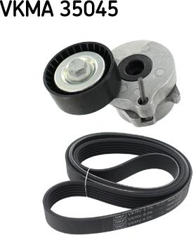 SKF VKMA 35045 - Комплект пистов ремък vvparts.bg