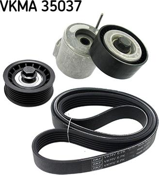SKF VKMA 35037 - Комплект пистов ремък vvparts.bg