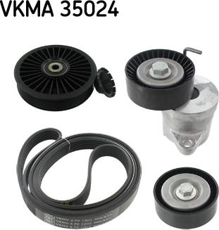 SKF VKMA 35024 - Комплект пистов ремък vvparts.bg