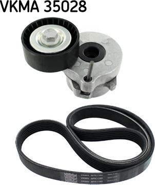 SKF VKMA 35028 - Комплект пистов ремък vvparts.bg