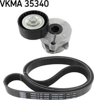 SKF VKMA 35340 - Комплект пистов ремък vvparts.bg