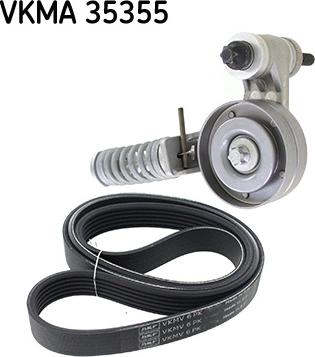 SKF VKMA 35355 - Комплект пистов ремък vvparts.bg