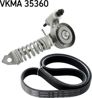 SKF VKMA 35360 - Комплект пистов ремък vvparts.bg