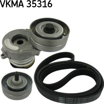 SKF VKMA 35316 - Комплект пистов ремък vvparts.bg