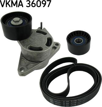 SKF VKMA 36097 - Комплект пистов ремък vvparts.bg