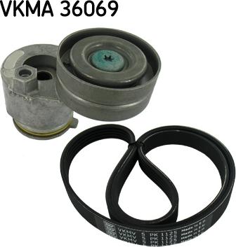 SKF VKMA 36069 - Комплект пистов ремък vvparts.bg