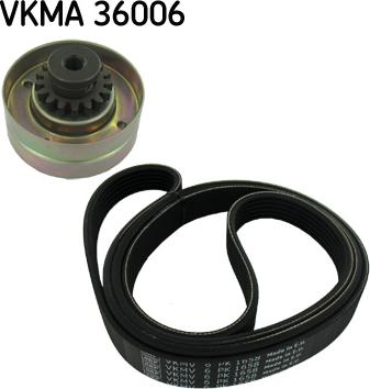 SKF VKMA 36006 - Комплект пистов ремък vvparts.bg
