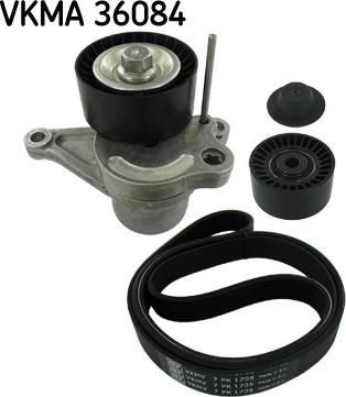 SKF VKMA 36084 - Комплект пистов ремък vvparts.bg